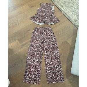 Cheetah pant set